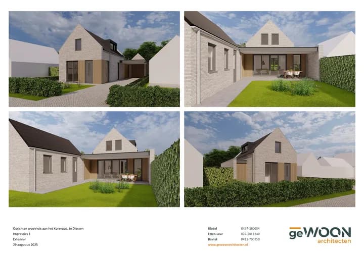 Kluswoning Bouwkavel Korenpad Diessen in Diessen, huidige staat