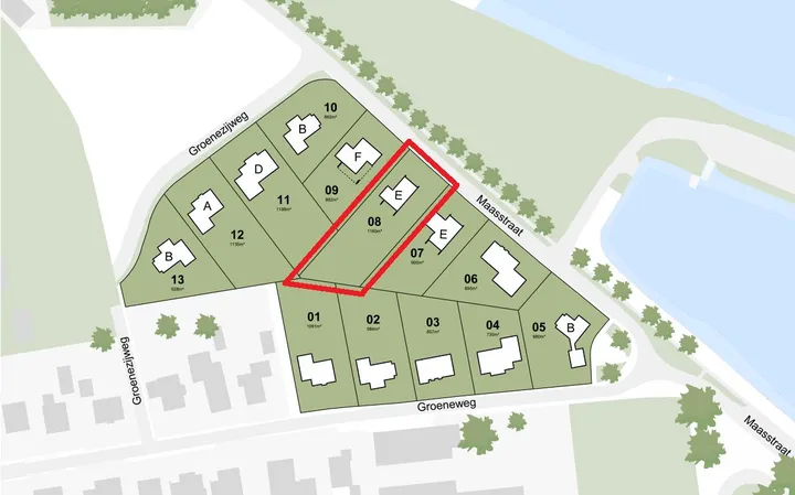 Kluswoning Maasstraat 2D / bouwnummer 8 in Herten, huidige staat