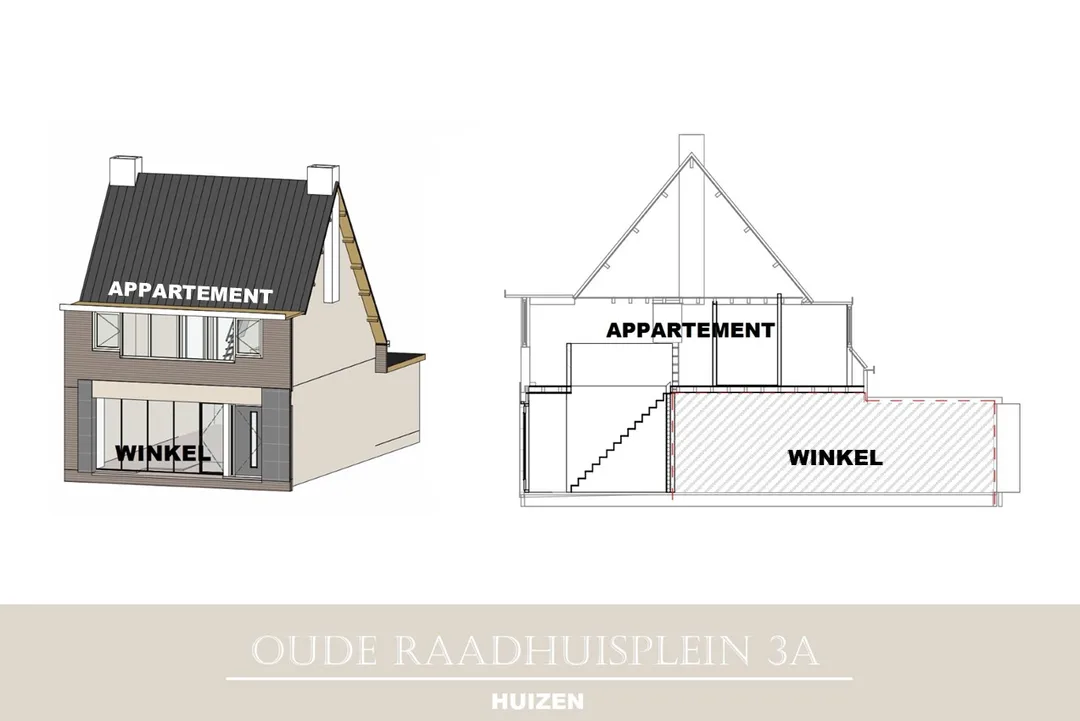 Kluswoning Oude Raadhuisplein 3-A in Huizen, huidige staat