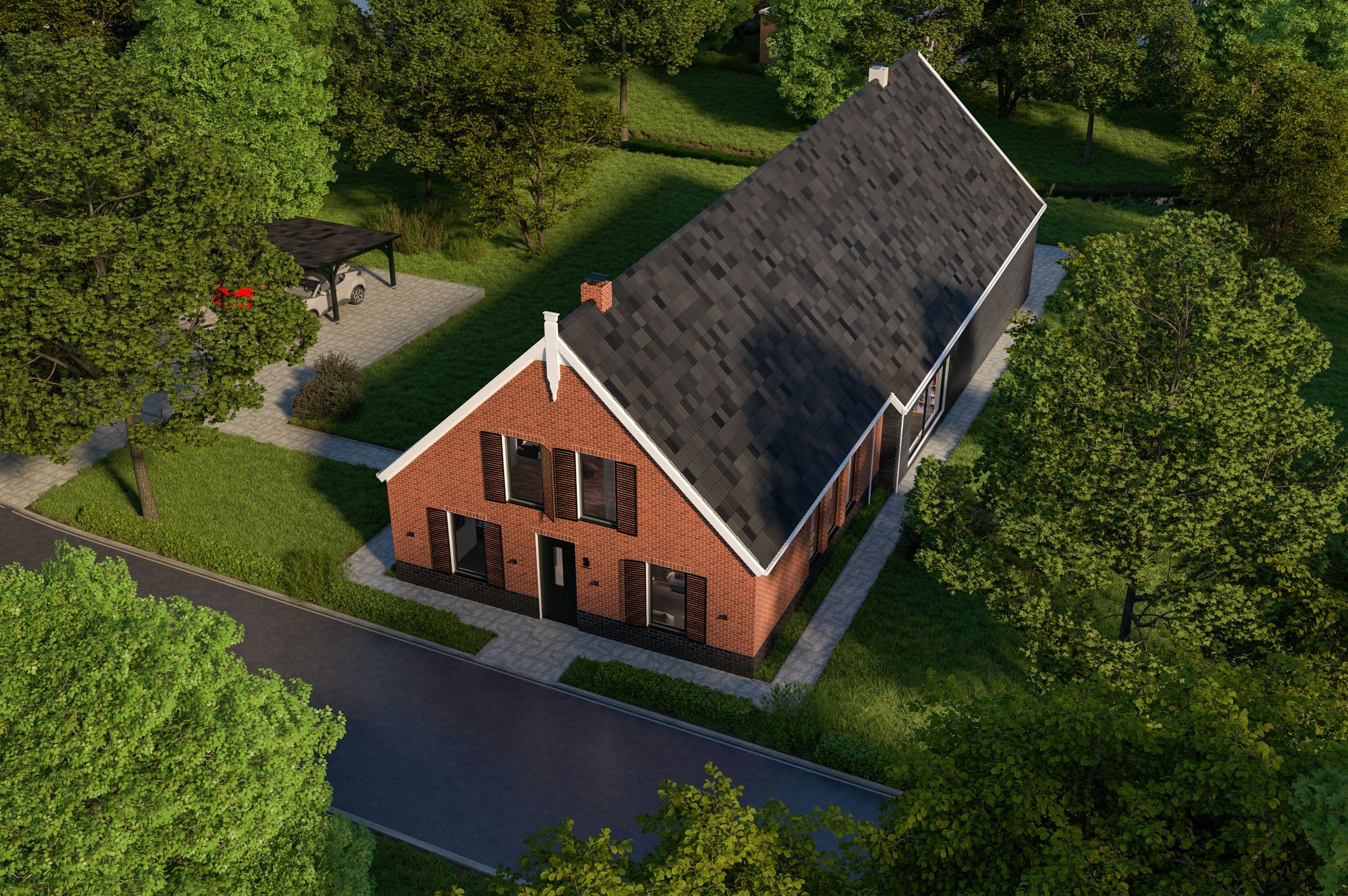Kluswoning Slotvalkensteinsedijk in Poortugaal, huidige staat