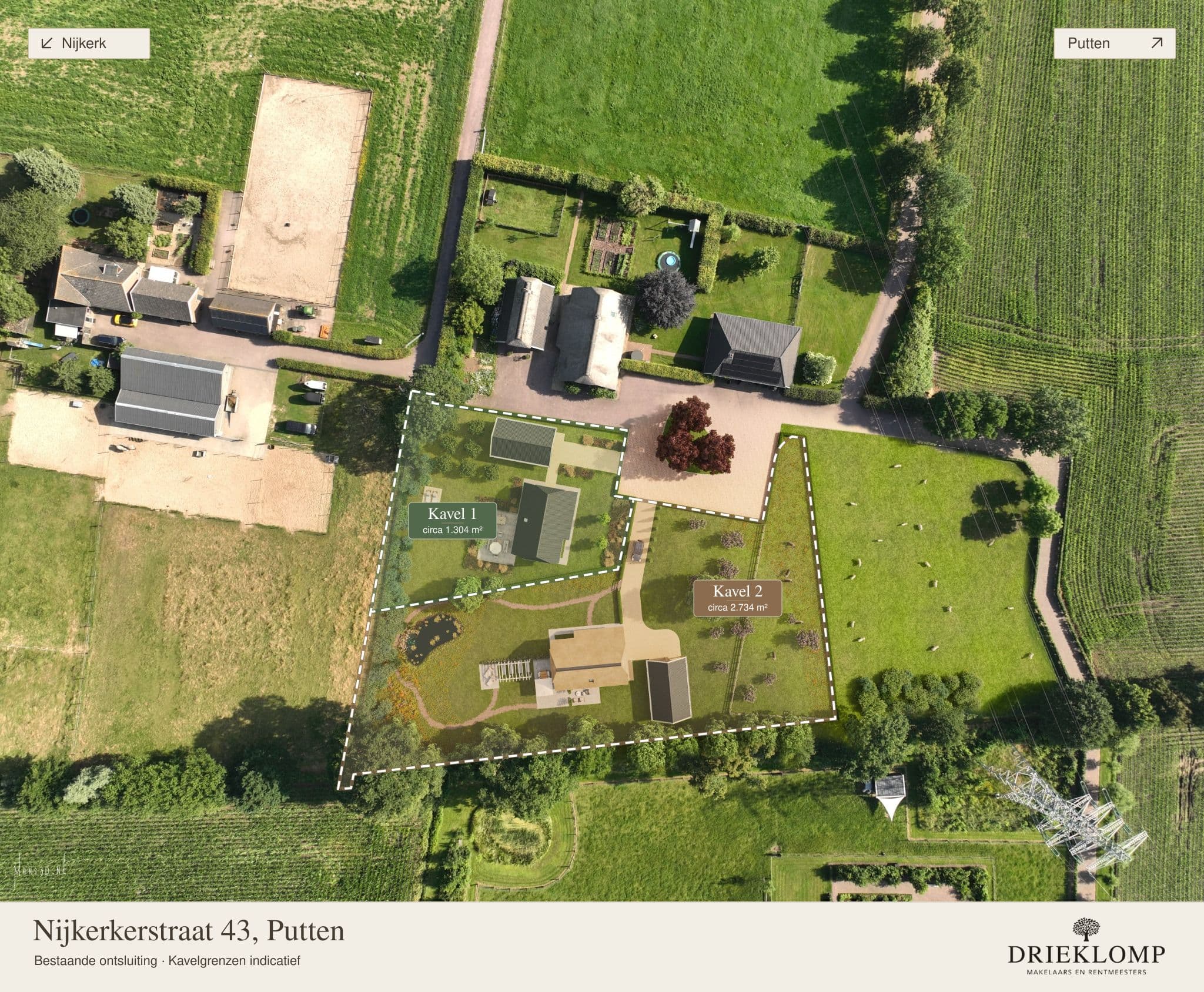 Kluswoning Nijkerkerstraat nabij 43- kavel 2 in Putten, huidige staat