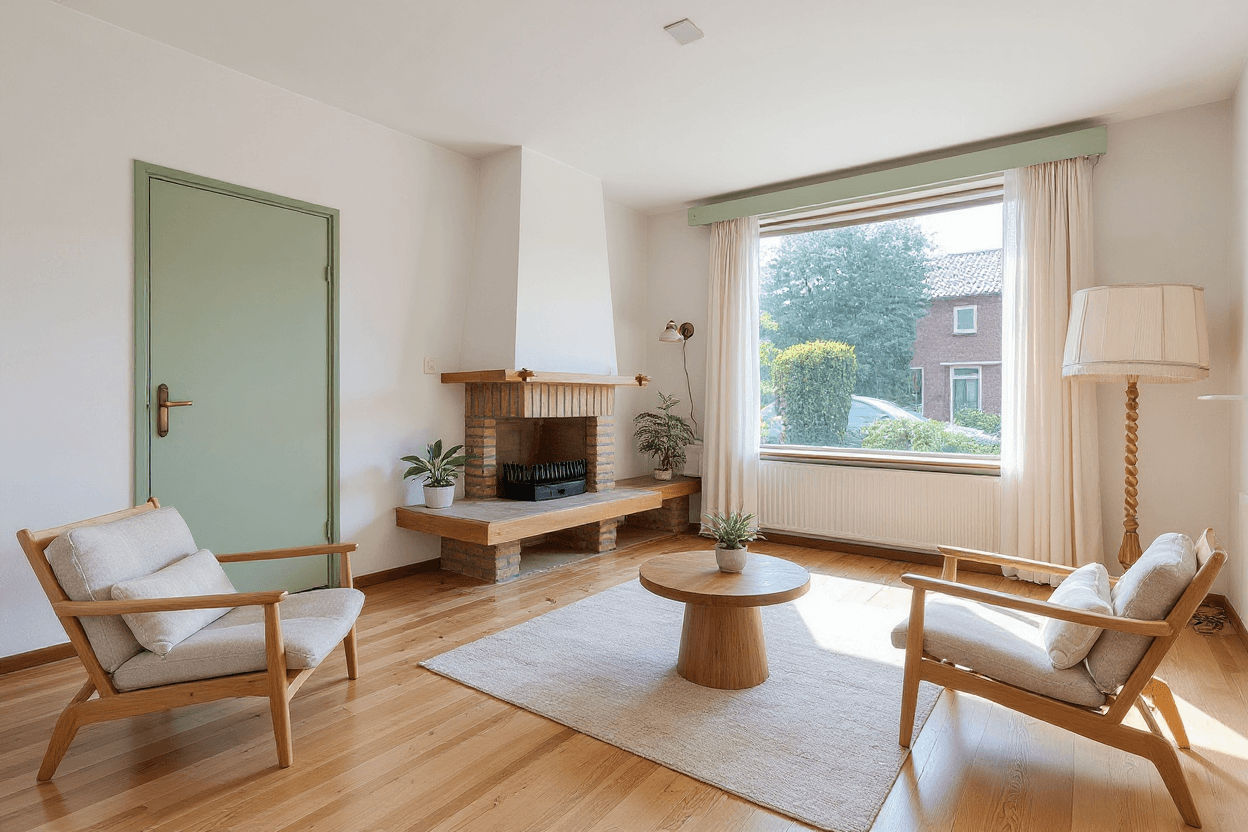 Kluswoning Burgemeester Schuitestraat 40 in Hardenberg, impressie na renovatie