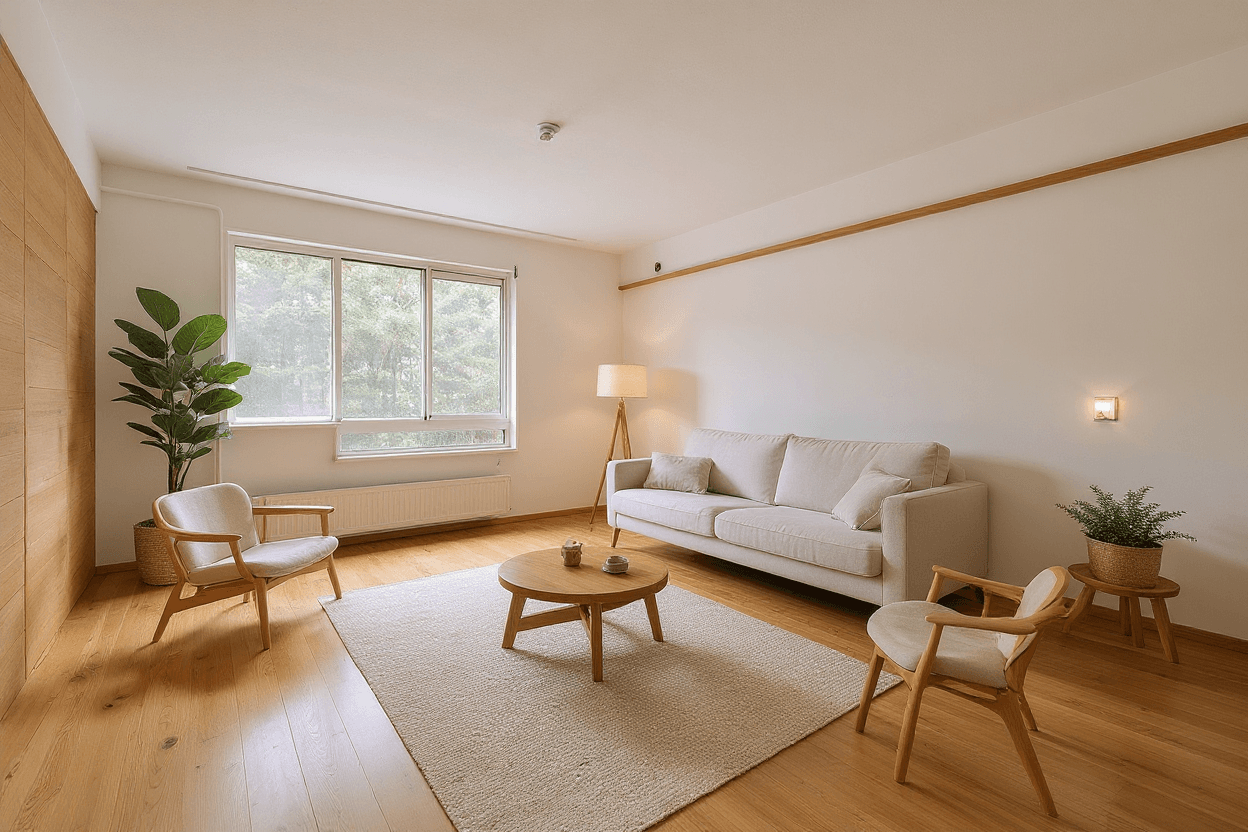 Kluswoning Overleg 125 in Amsterdam, impressie na renovatie