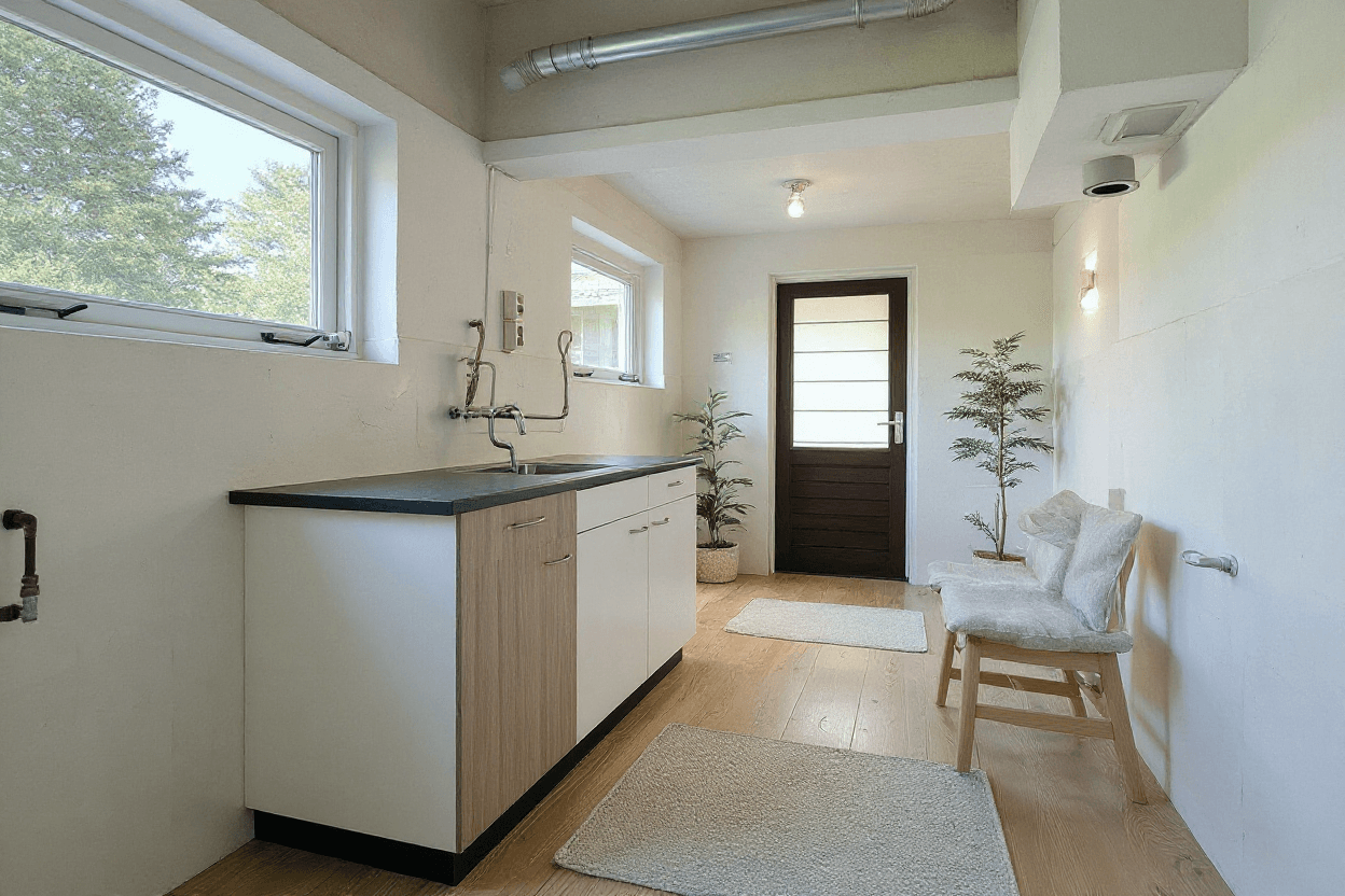 Kluswoning Wilhelminakanaalstraat 1 in Best, impressie na renovatie