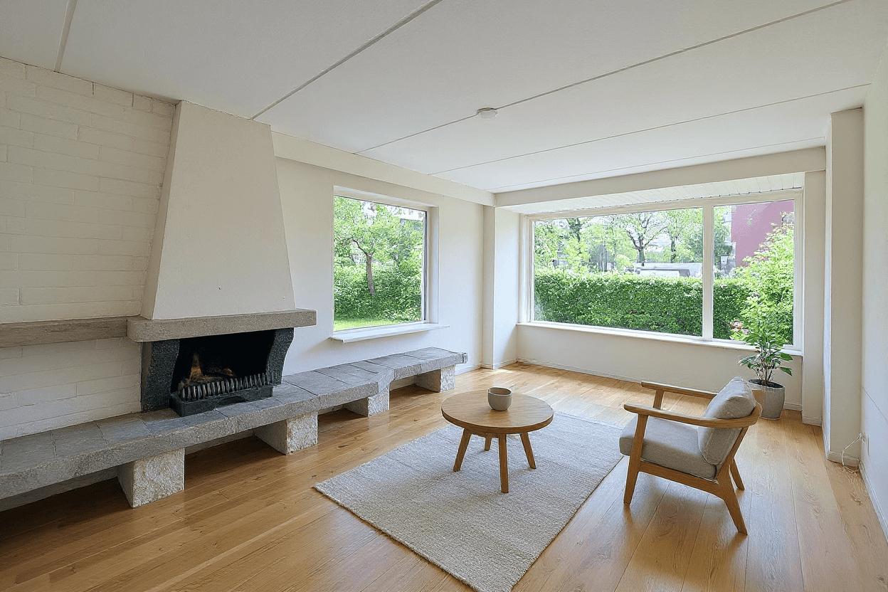 Kluswoning Plecht 2 in Huizen, impressie na renovatie