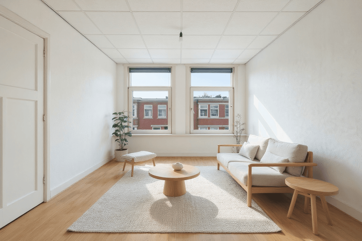 Kluswoning Hoefkade 1013 in Den Haag, impressie na renovatie