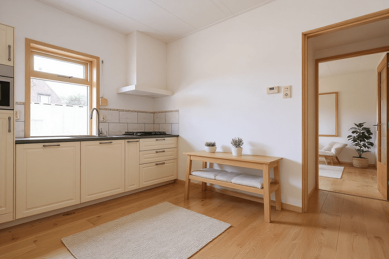 Kluswoning Korteweg 7 in Tinte, impressie na renovatie