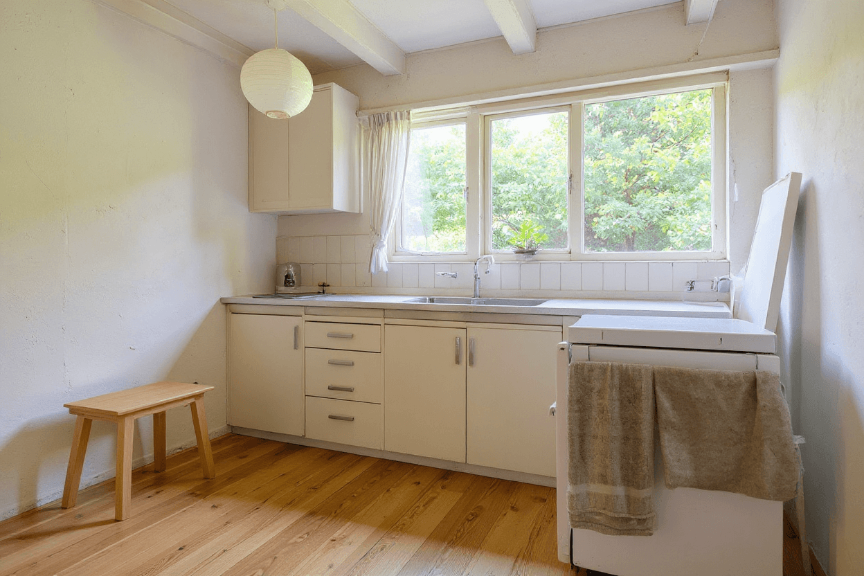 Kluswoning Hoofdweg 113 in Midwolda, impressie na renovatie