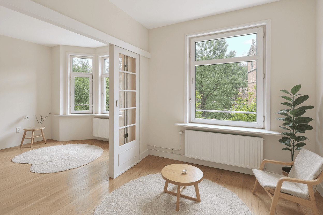 Kluswoning Vogelenzangstraat 50-1 in Amsterdam, impressie na renovatie