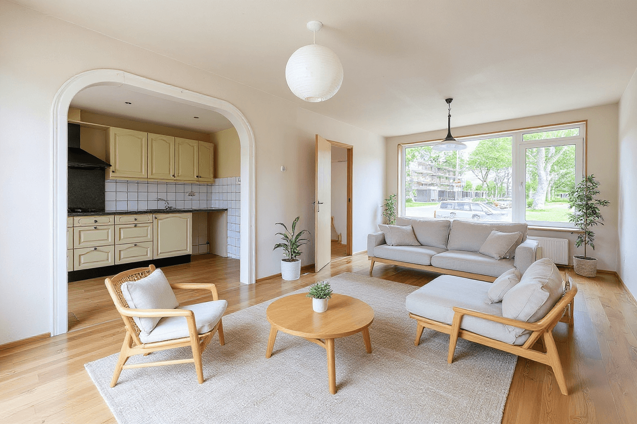 Kluswoning Poolsterstraat 54 in Alphen aan den Rijn, impressie na renovatie