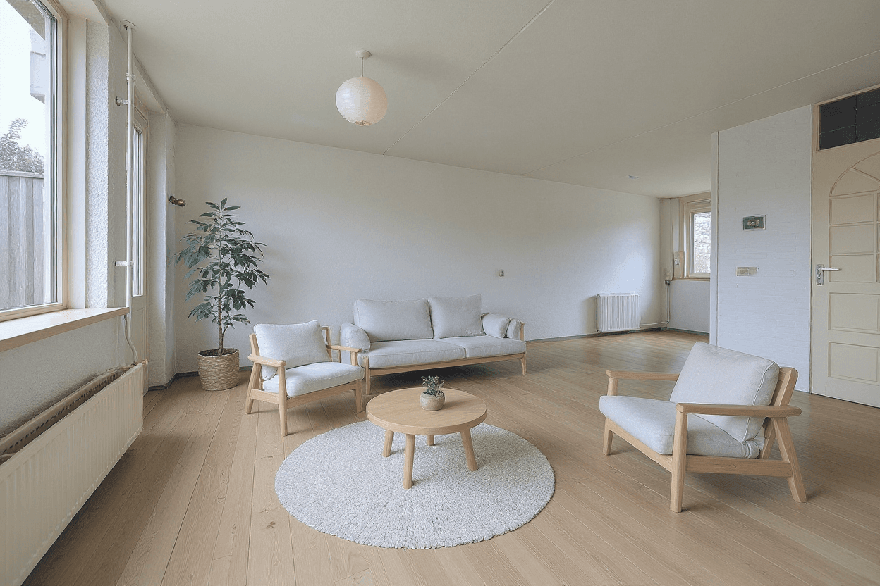 Kluswoning Kapershoekseweg 85 in Hoogvliet Rotterdam, impressie na renovatie