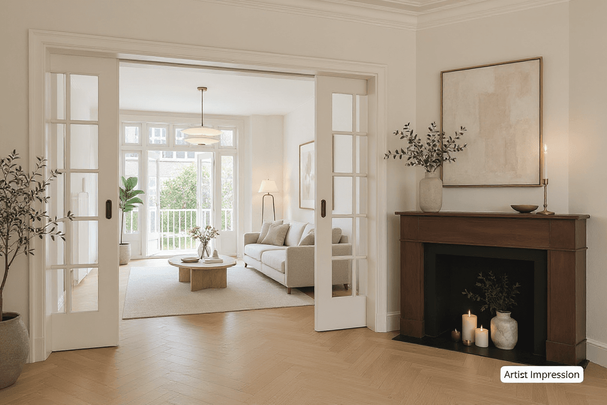 Kluswoning Biesboschstraat 75-1 in Amsterdam, impressie na renovatie