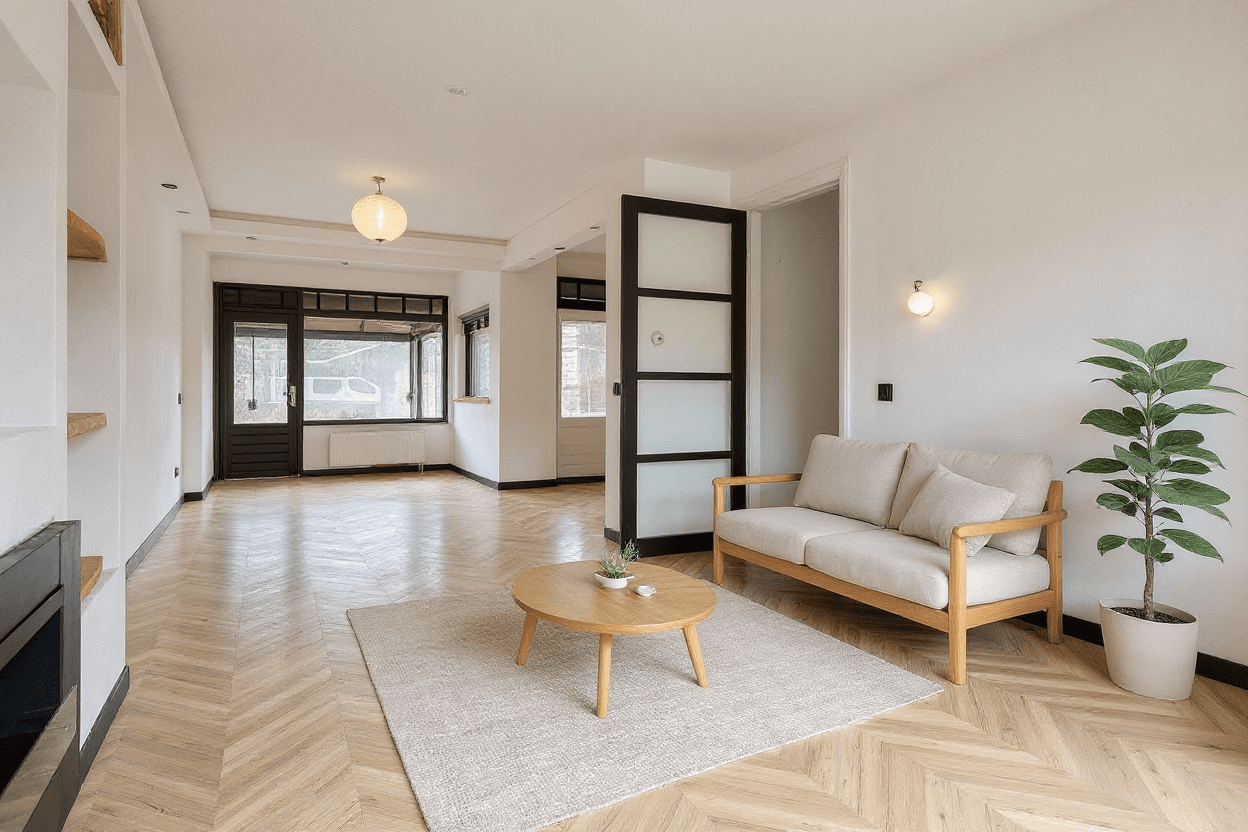 Kluswoning Kasteel Strijenstraat 13 in Tilburg, impressie na renovatie