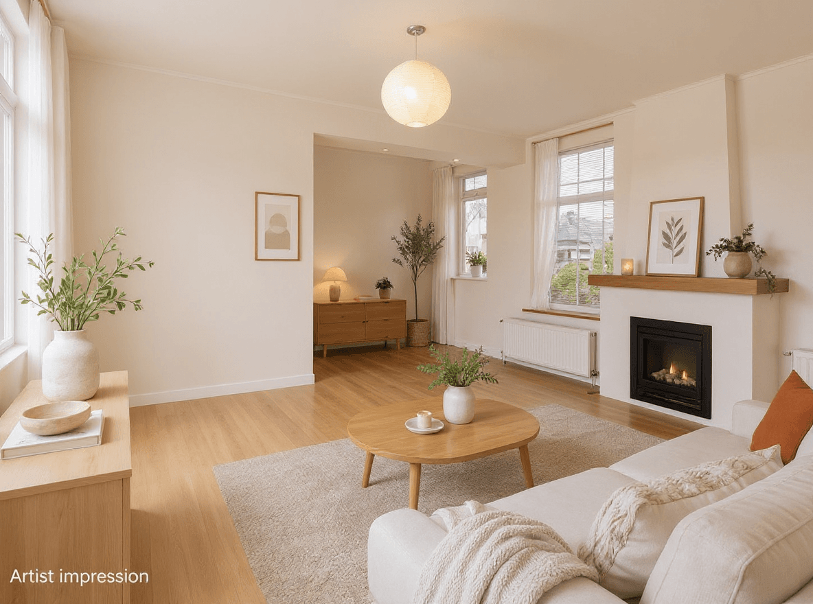 Kluswoning Oude Commissieweg 33 in Noardburgum, impressie na renovatie