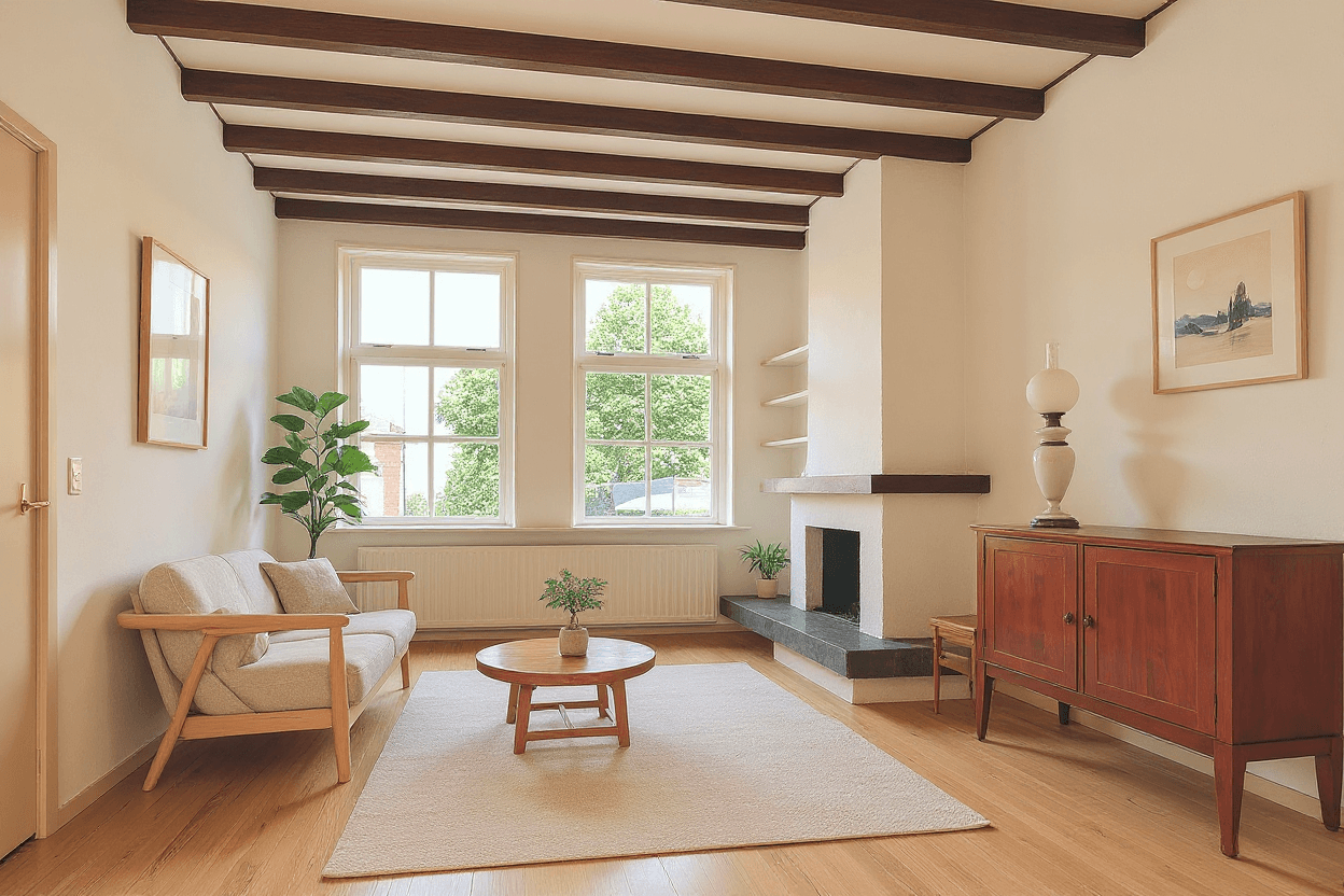 Kluswoning Waalbandijk 40 in Haaften, impressie na renovatie
