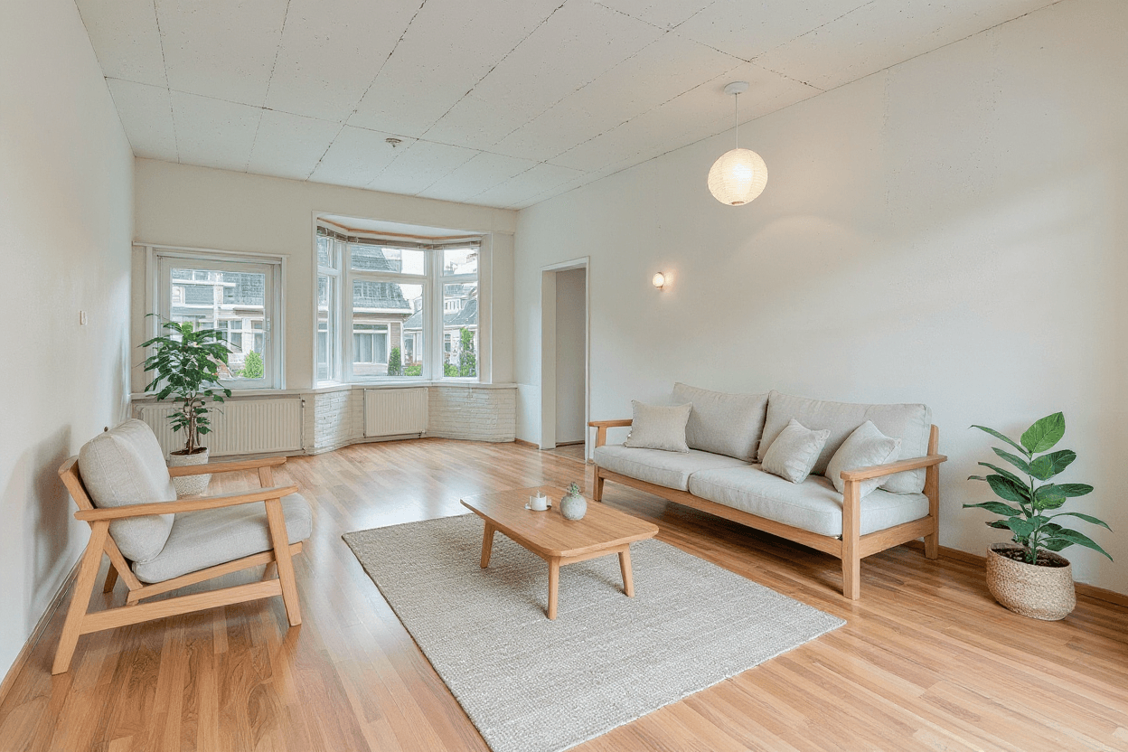 Kluswoning Akkerwindestraat 4-B in Rotterdam, impressie na renovatie