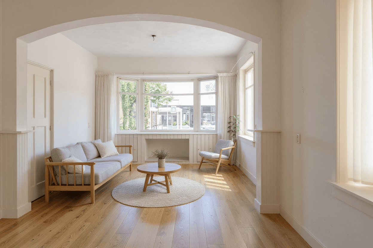 Kluswoning Groningerstraat 90 in Surhuisterveen, impressie na renovatie