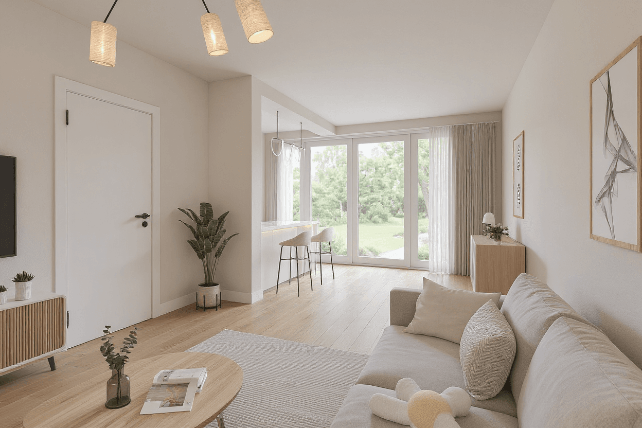 Kluswoning von Suttnerstraat 32 in Gouda, impressie na renovatie