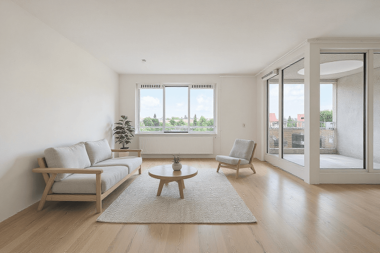 Kluswoning Entrepothof 24 in Amsterdam, impressie na renovatie