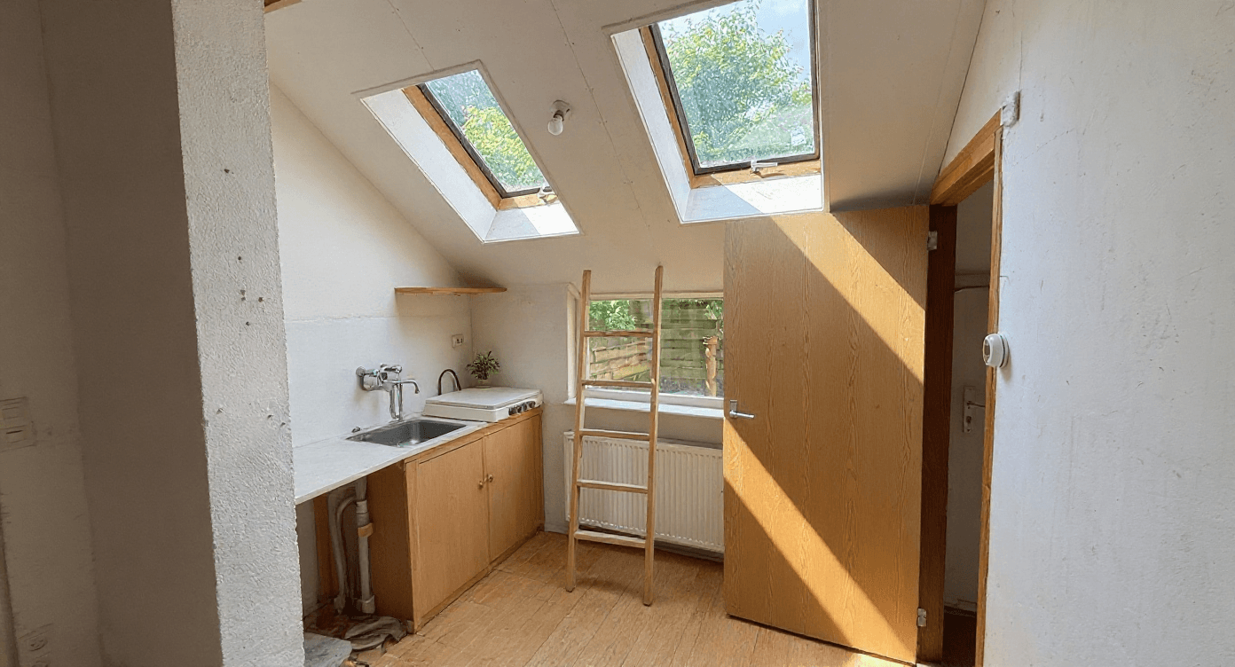 Kluswoning Veldstraat 6 in Groningen, impressie na renovatie