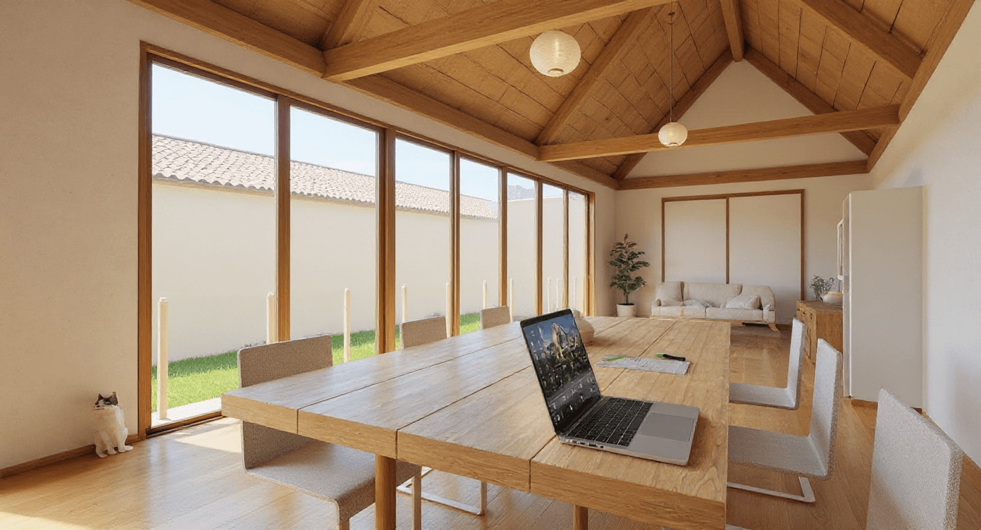 Kluswoning Dorpsstraat Holysloot 45 in Amsterdam, impressie na renovatie