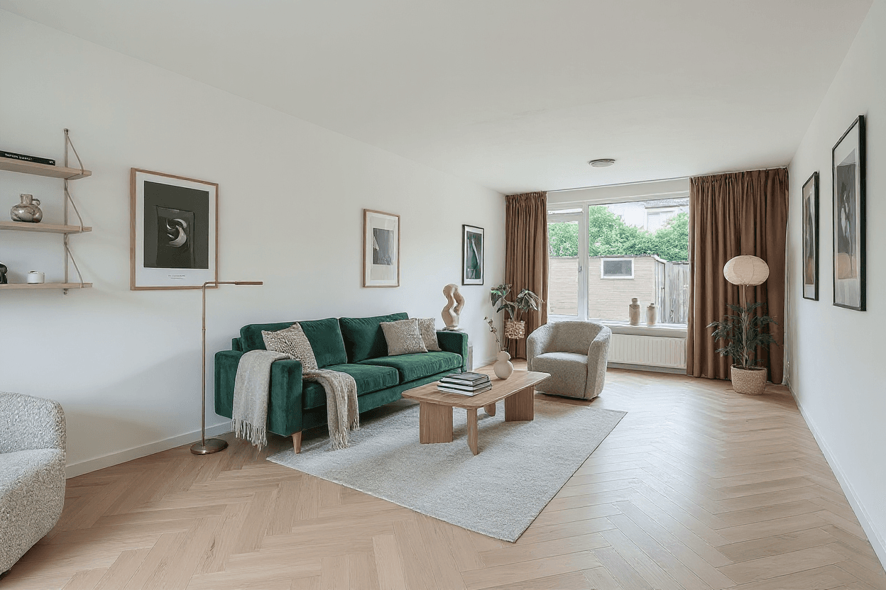 Kluswoning Dennekruid 100 in Rotterdam, impressie na renovatie