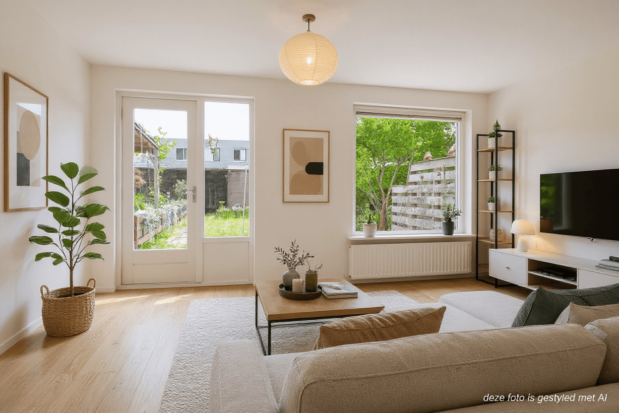Kluswoning Zonnebloemweg 25 in Almere, impressie na renovatie