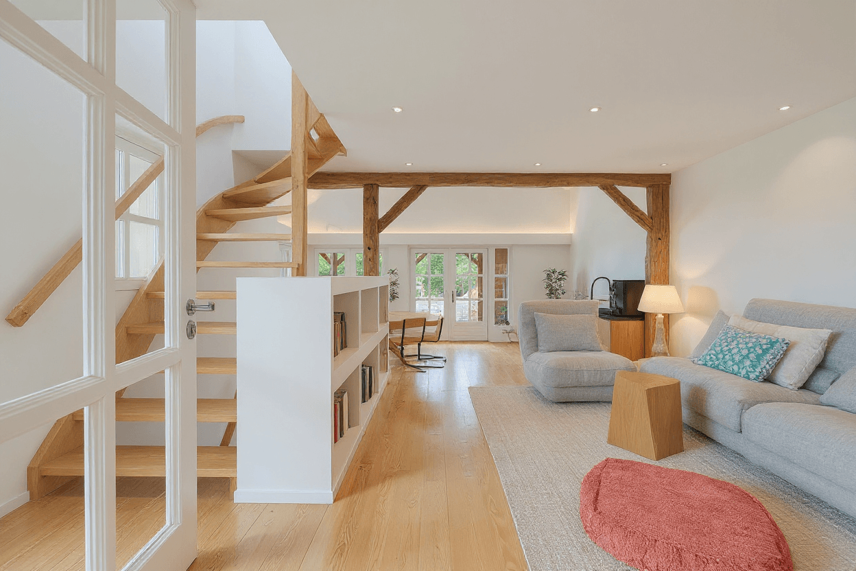 Kluswoning Vaartweg 34 in 's Gravenmoer, impressie na renovatie