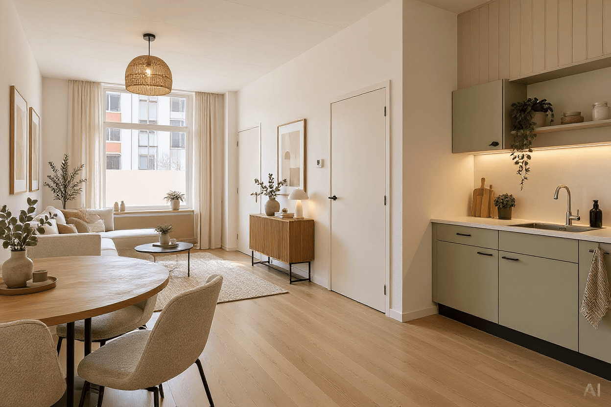 Kluswoning Molenbeekstraat 43 in Arnhem, impressie na renovatie