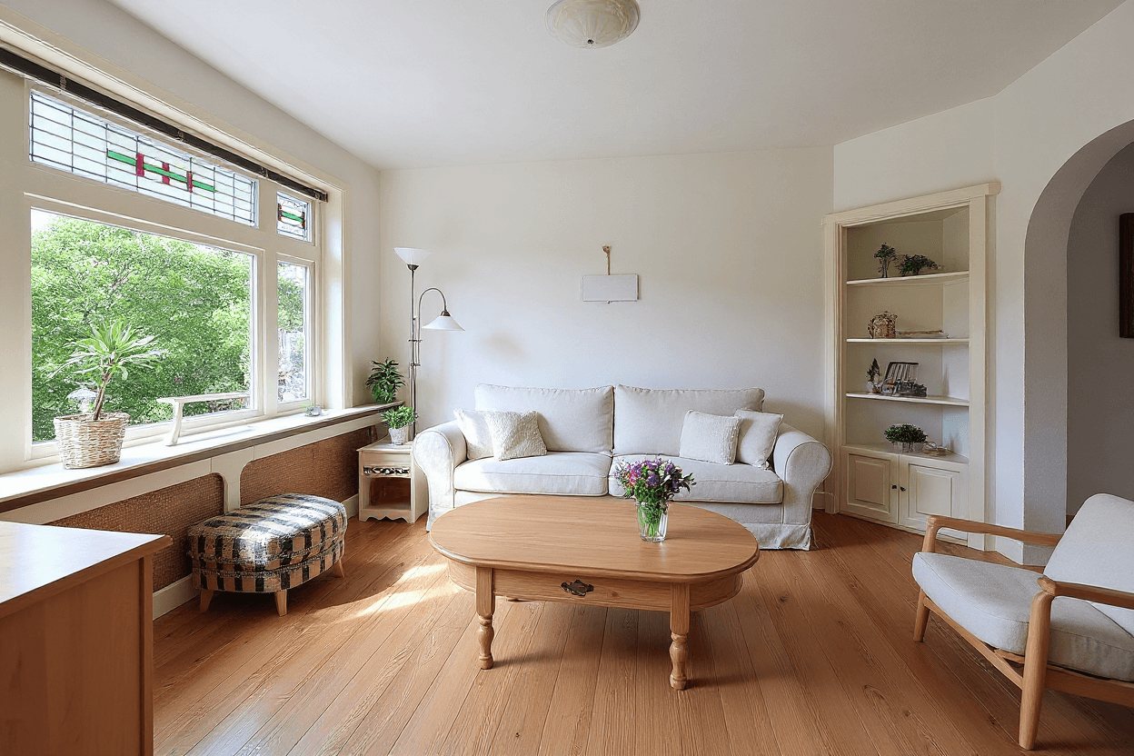 Kluswoning Kortenaerstraat 12 in Huizen, impressie na renovatie