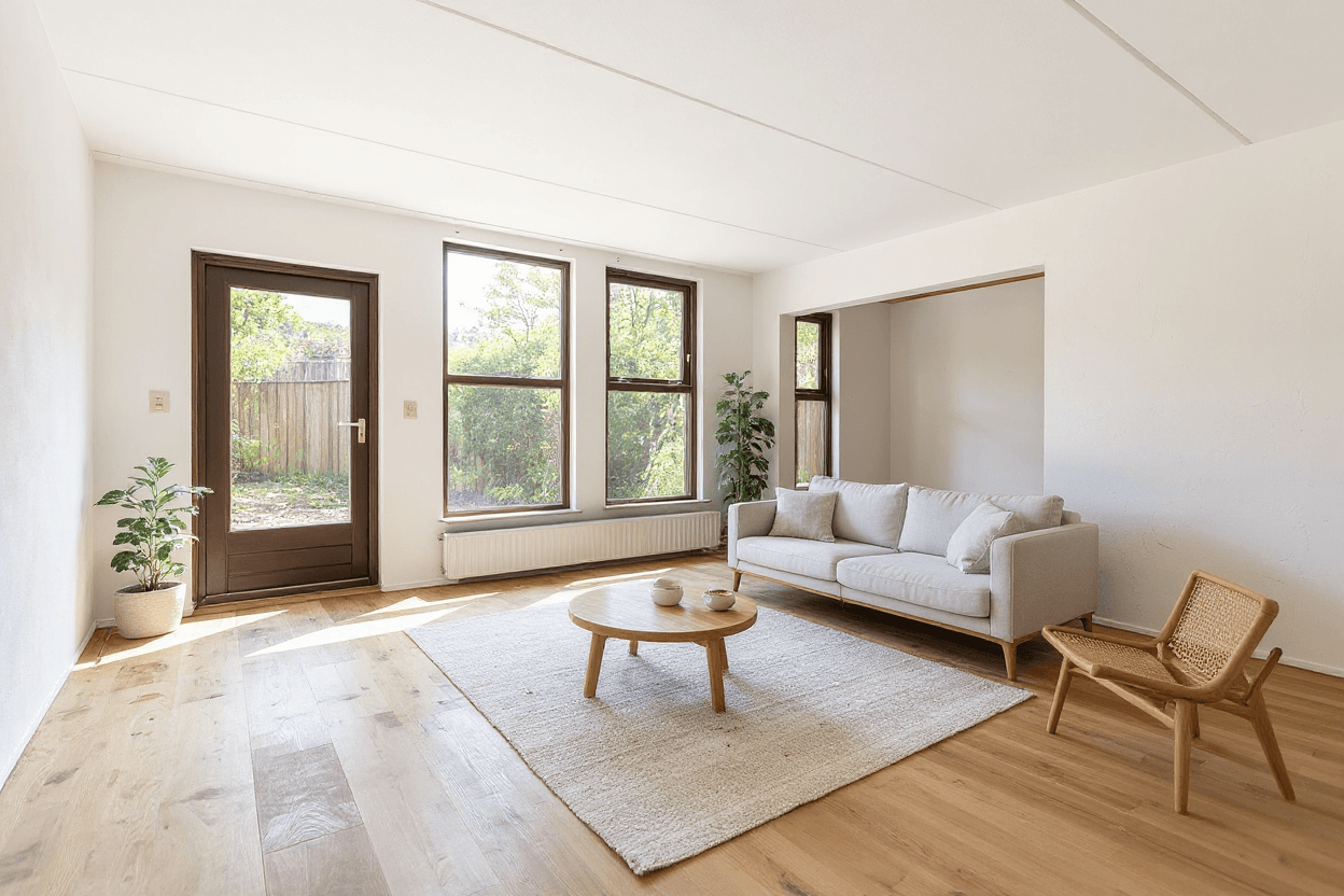 Kluswoning De Schans 10 71 in Lelystad, impressie na renovatie