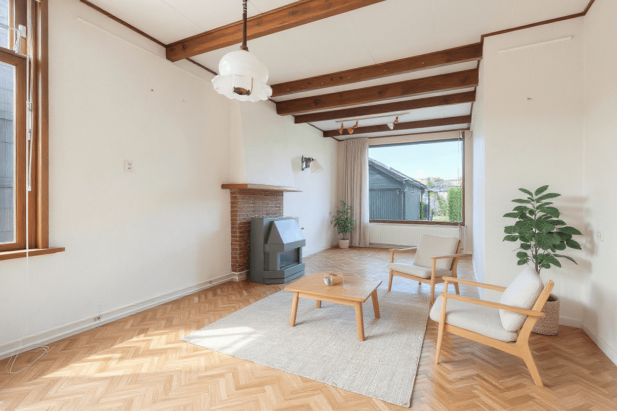 Kluswoning van Beekstraat 63 in Landsmeer, impressie na renovatie