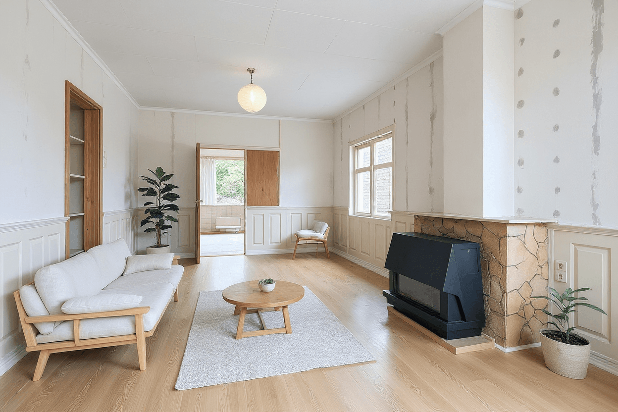 Kluswoning Kennemerstraatweg 287 in Alkmaar, impressie na renovatie