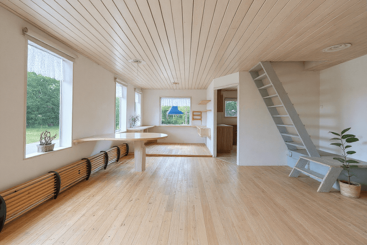 Kluswoning Dorpsweg 59 in Oudendijk, impressie na renovatie
