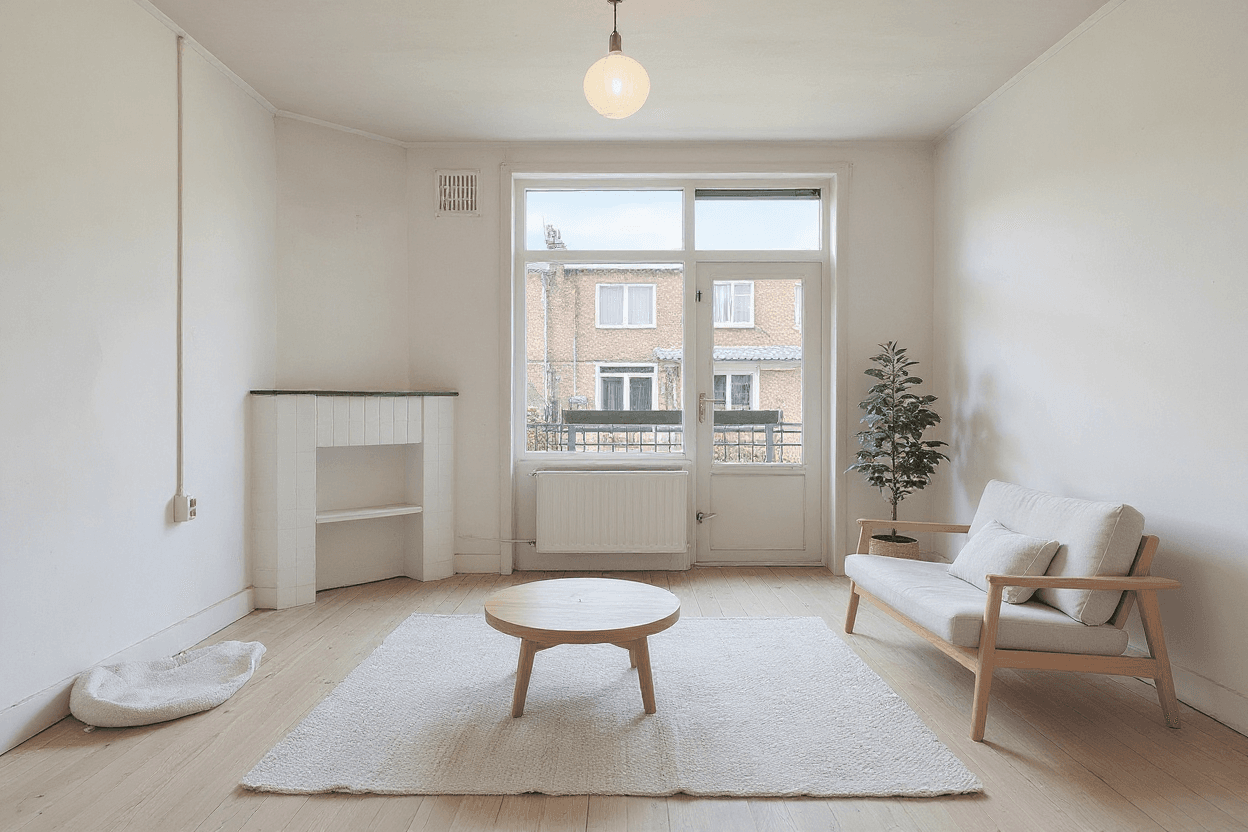 Kluswoning Gentiaanplein 11 in Amsterdam, impressie na renovatie