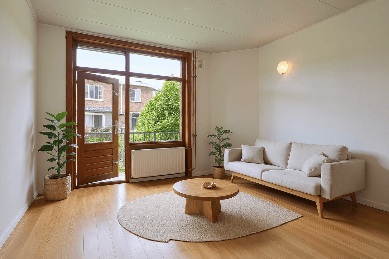 Kluswoning Gentiaanplein 13-1 in Amsterdam, impressie na renovatie