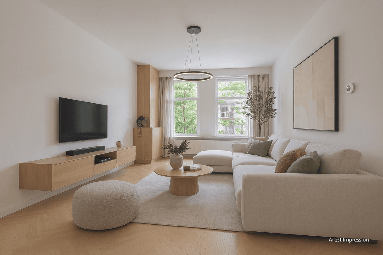 Kluswoning Vaartsestraat 12-BS in Utrecht, impressie na renovatie
