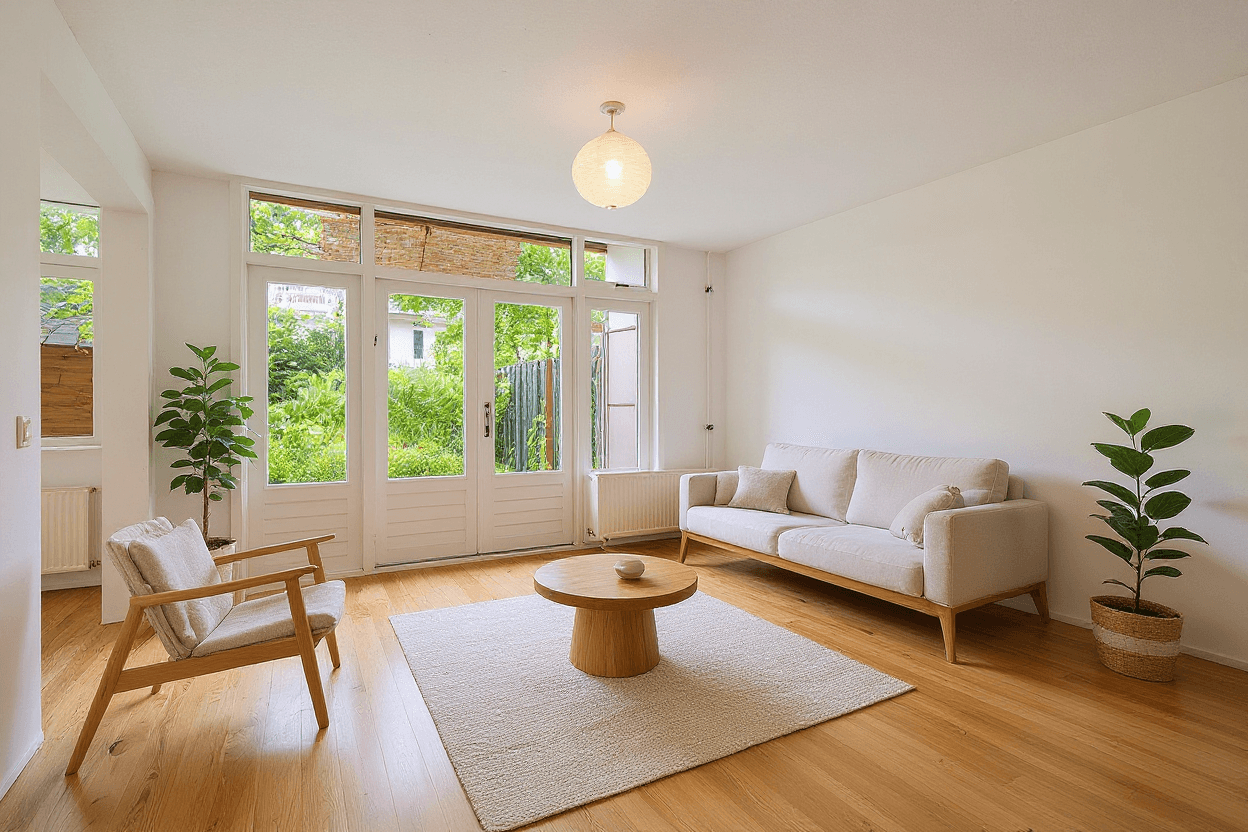 Kluswoning Bestevâerstraat 131-H in Amsterdam, impressie na renovatie