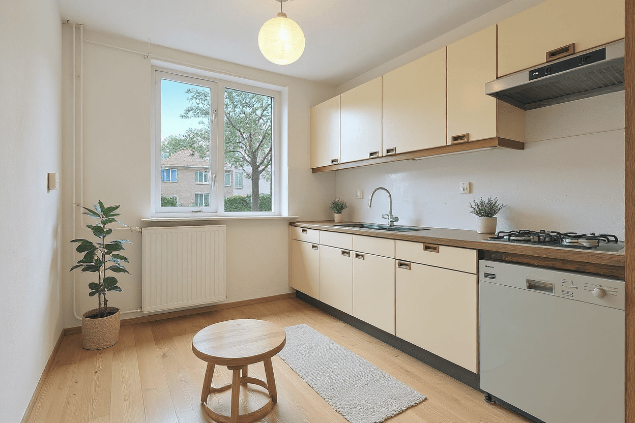 Kluswoning Wilhelmina Druckererf 15 in Voorschoten, impressie na renovatie