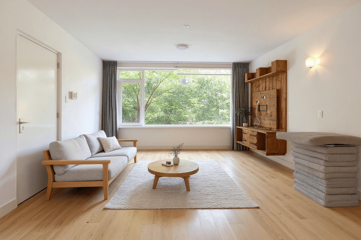 Kluswoning Prunuslaan 5 in Gouda, impressie na renovatie