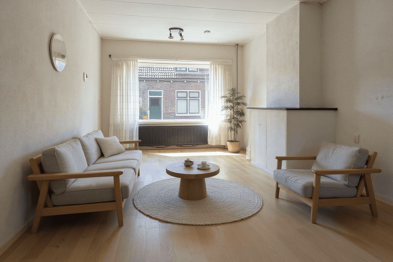 Kluswoning Houtlaan 49 in Drachten, impressie na renovatie