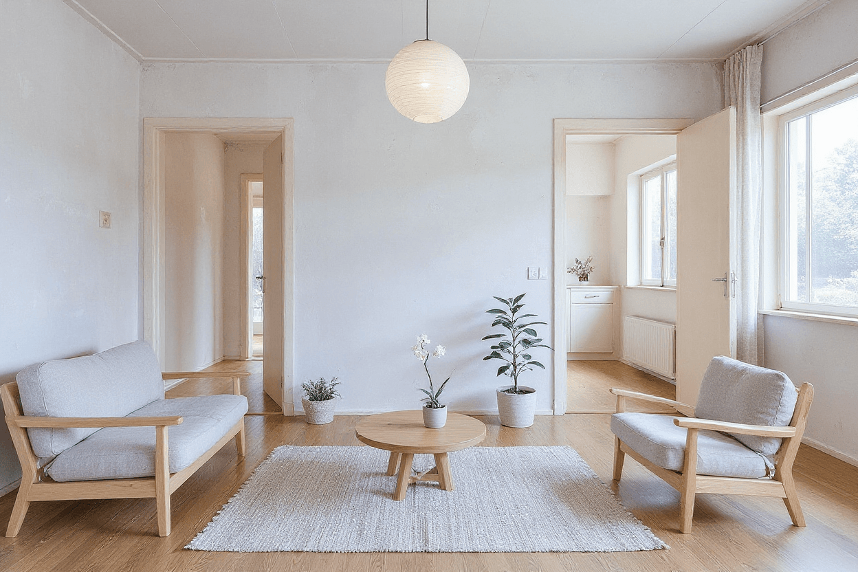 Kluswoning Korenlaan 30 in Oude Pekela, impressie na renovatie