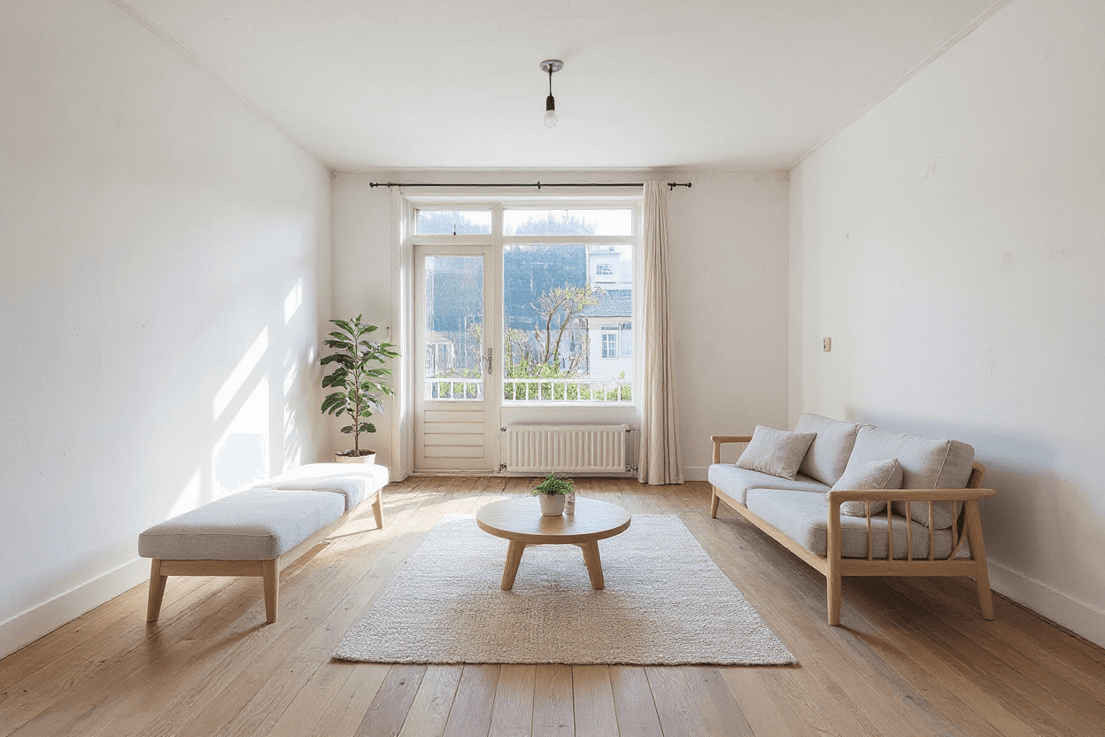 Kluswoning Gentiaanplein 52-1 in Amsterdam, impressie na renovatie