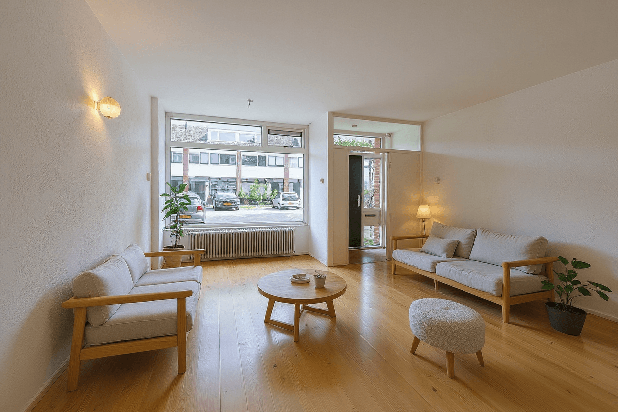 Kluswoning Schaepmanstraat 63 in Hoogezand, impressie na renovatie