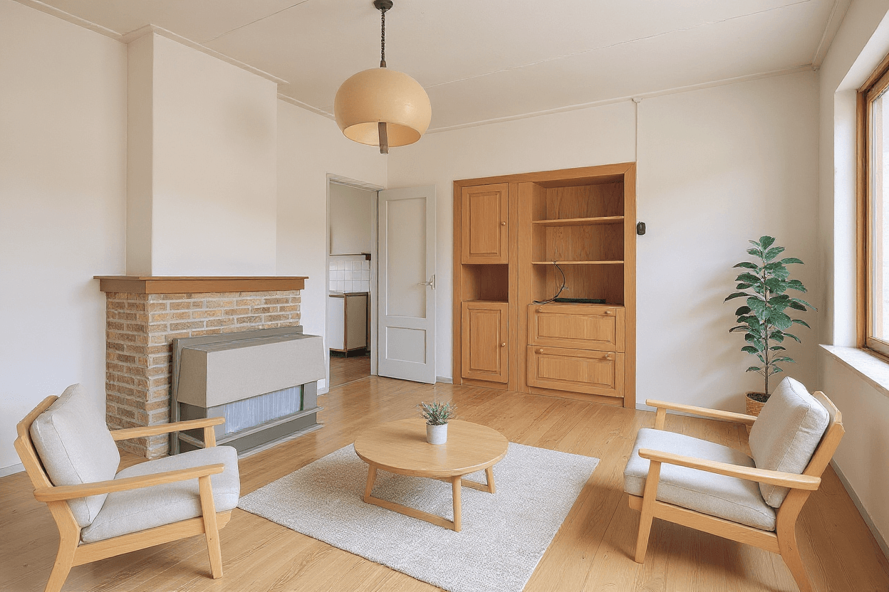 Kluswoning Noordveenkanaal NZ 30 in Nieuw-Weerdinge, impressie na renovatie