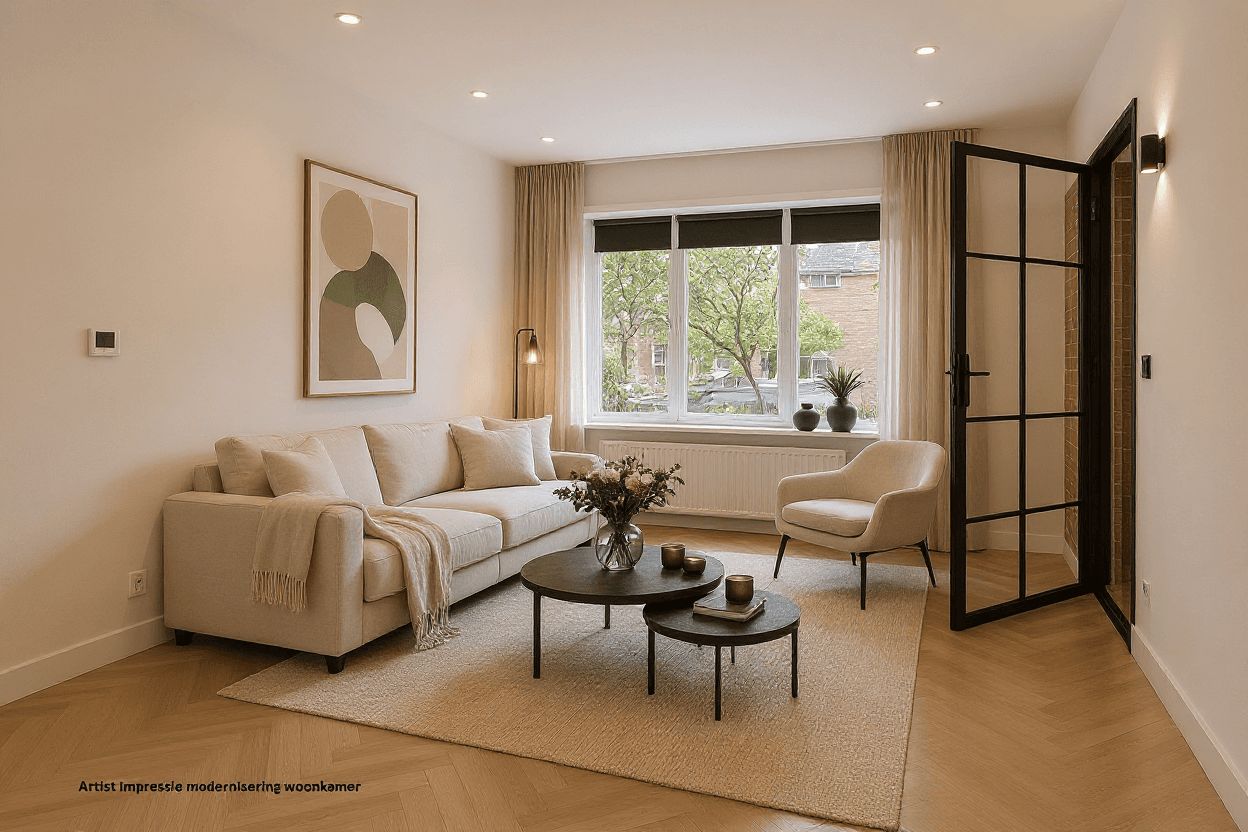 Kluswoning Platanenlaan 45 in Grootebroek, impressie na renovatie