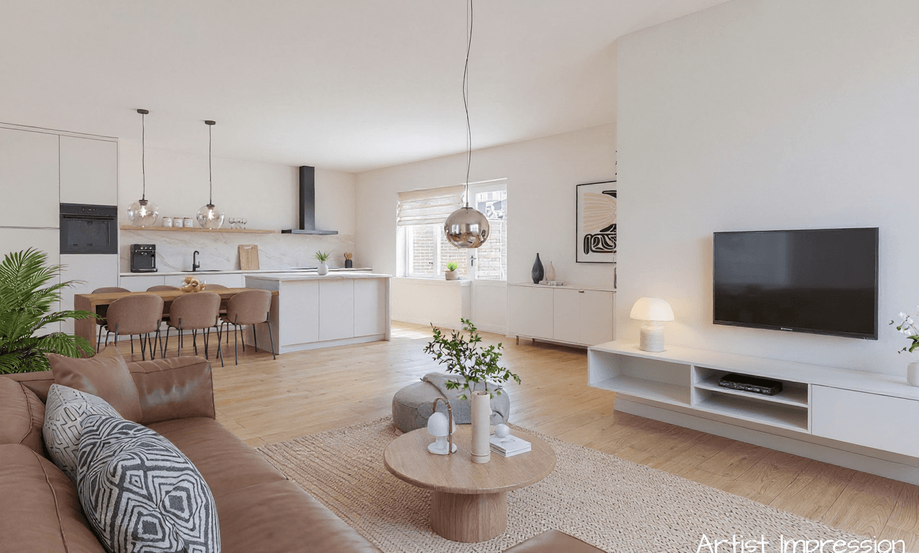 Kluswoning Pippelingstraat 47 in Utrecht, impressie na renovatie