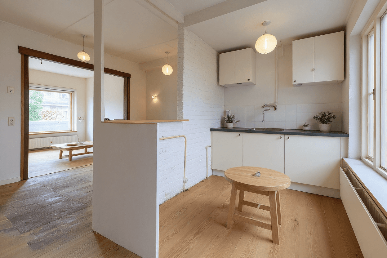 Kluswoning Rozenstraat 22 in Huizen, impressie na renovatie