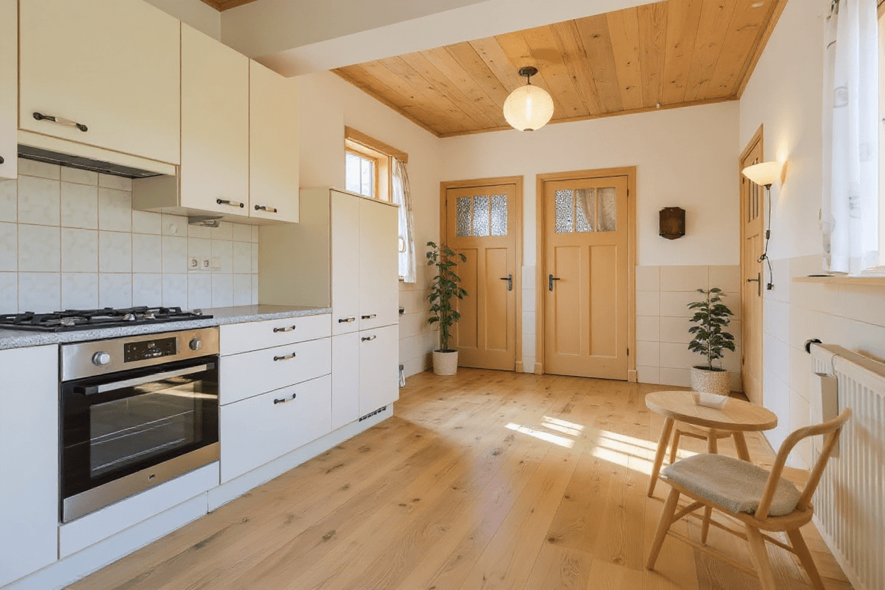 Kluswoning Nieuwe Molenweg 19 in Halsteren, impressie na renovatie