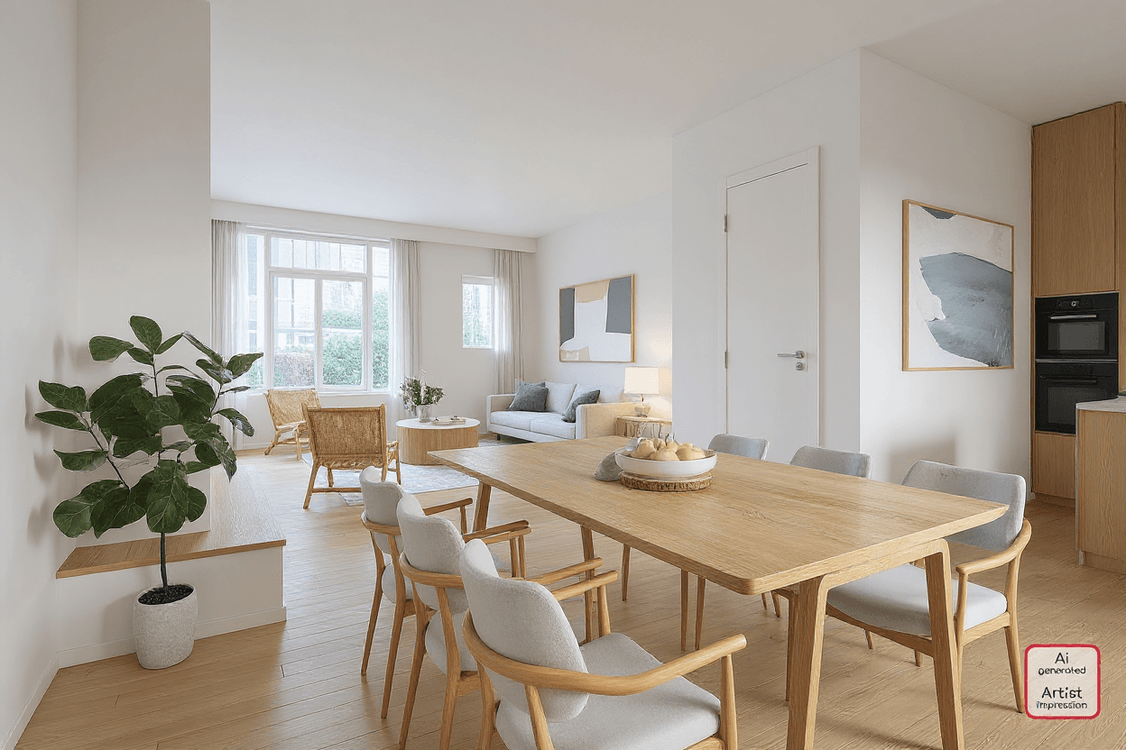 Kluswoning St Nicasiusstraat 38 in Eindhoven, impressie na renovatie